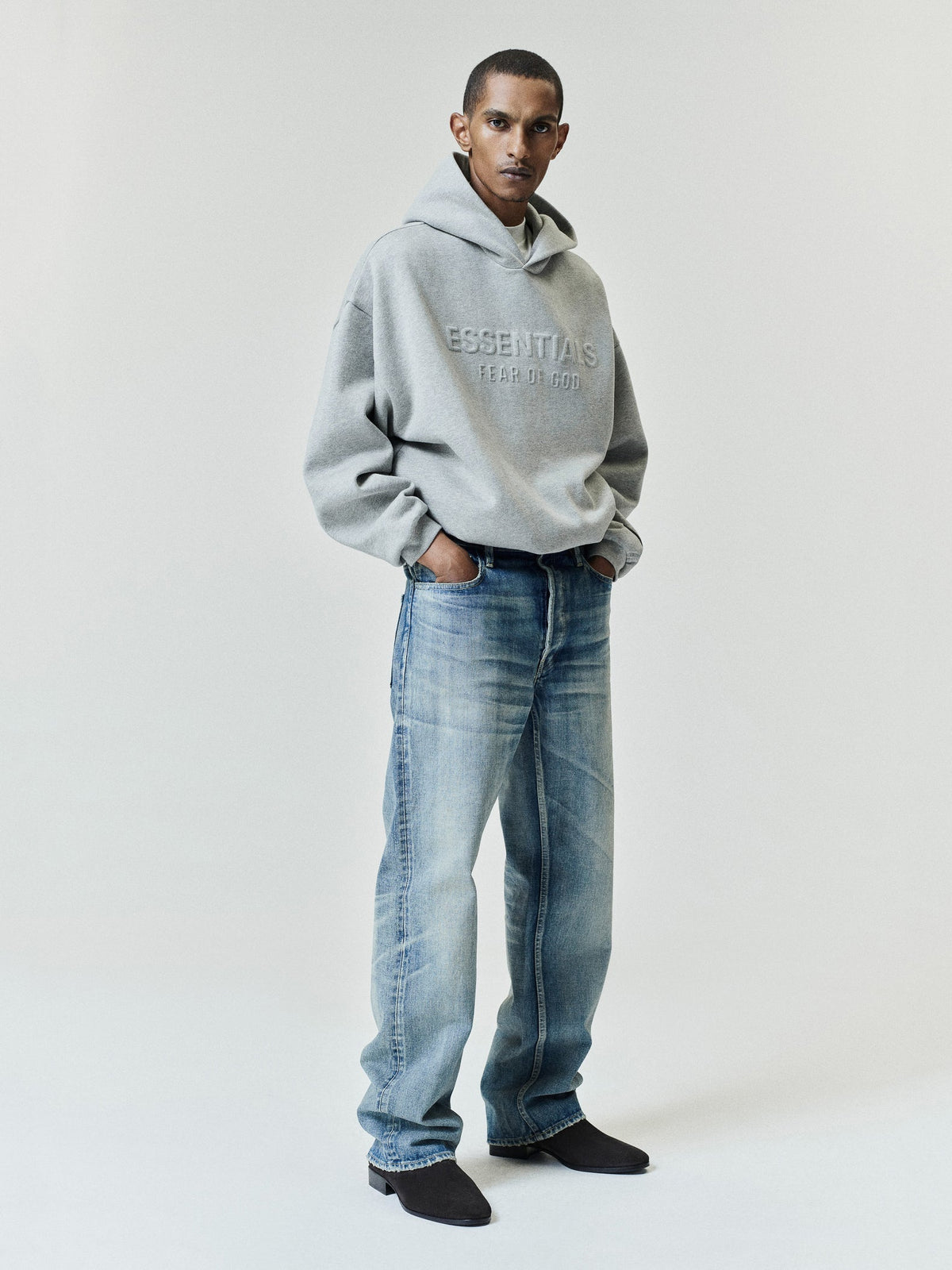 Embossed FW26 90s Relaxed Hoodie